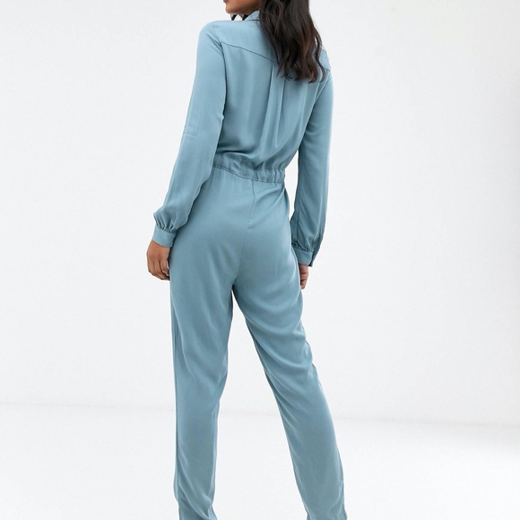 VILA Clinched Waist Utility Boiler Suit - Picture 3 of 4